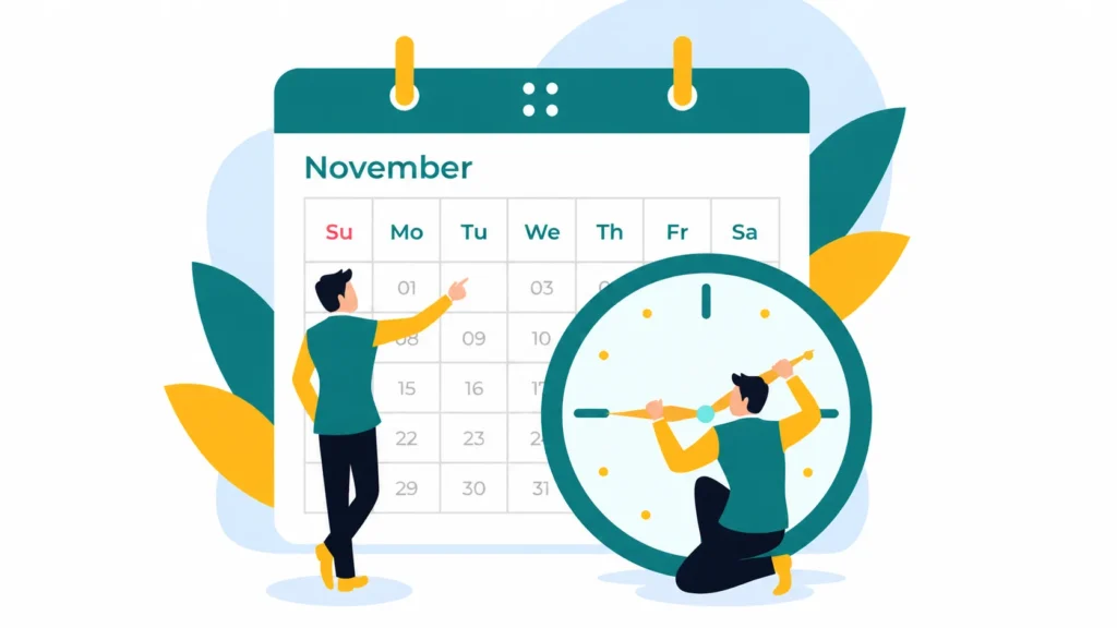 Due Date Calendar for the Month of November, 2022