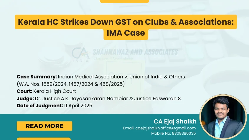 Blogs 27 Kerala HC Strikes Down GST on Clubs & Associations_ IMA Case