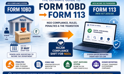 The Ultimate Guide to Form 10BD: NGO Compliance, Rules, Penalties, and the Transition to Form 113