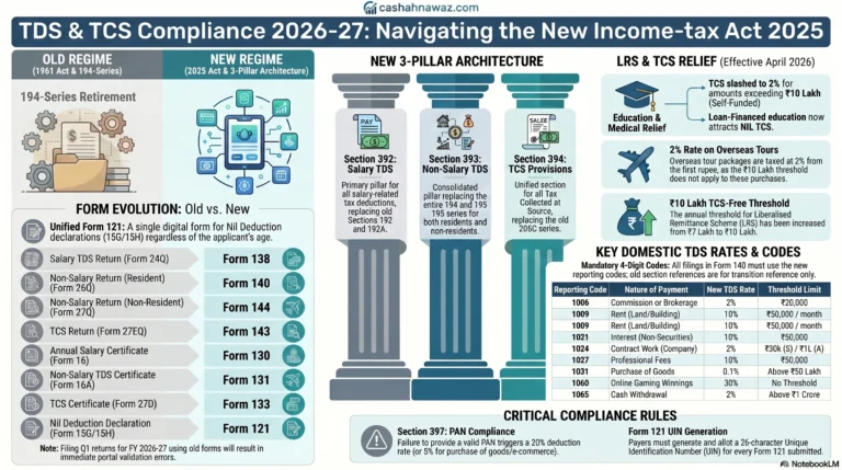 TDS chart for FY 2026-27