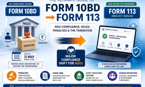 The Ultimate Guide to Form 10BD: NGO Compliance, Rules, Penalties, and the Transition to Form 113