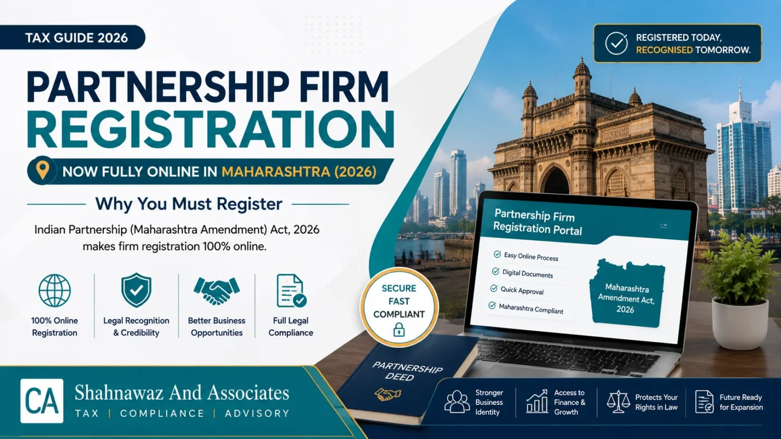 Home 15 Partnership Firm Registration in Maharashtra