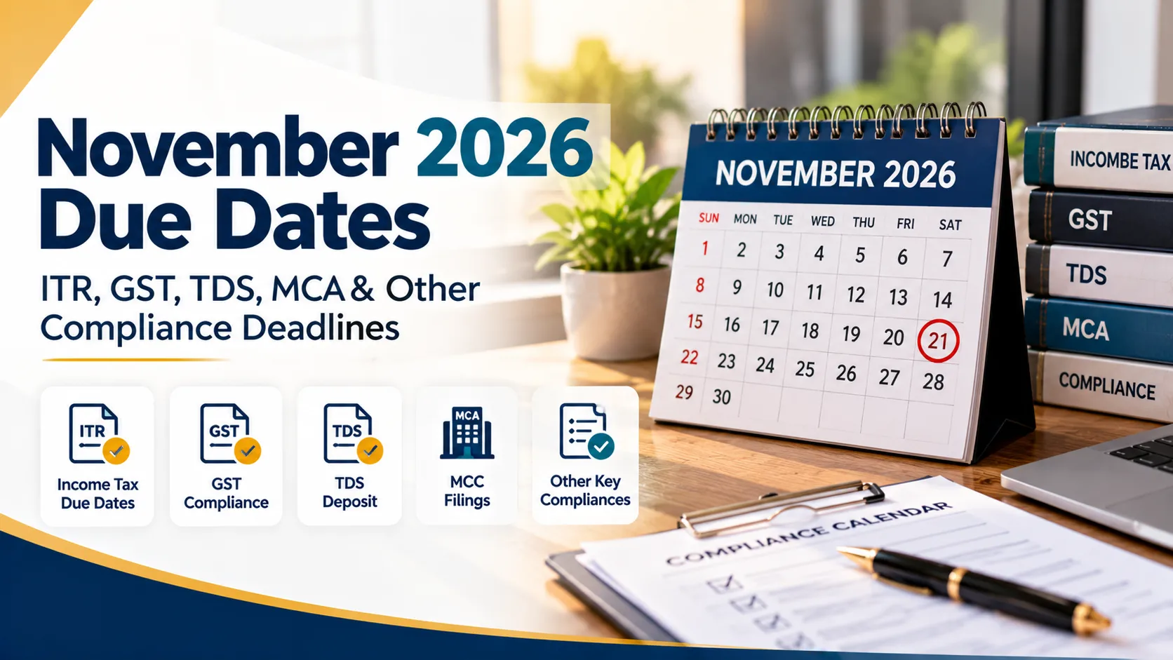 November 2026 Important Due Dates